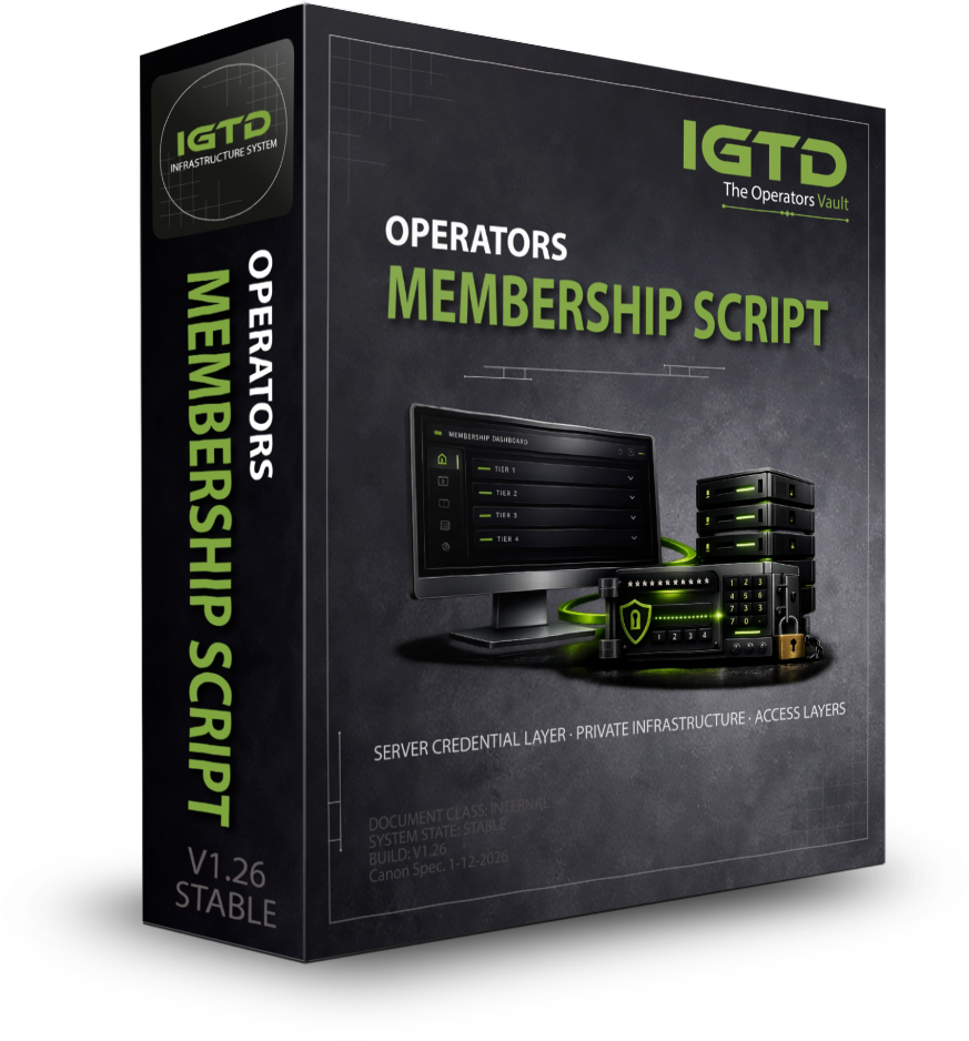 IGTD Membership Script box art